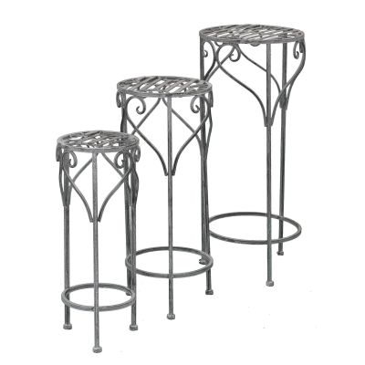 DORIAN - set di 3 fioriere tondo