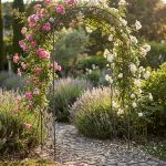 DORIAN - arco decorativo bianco ossidato