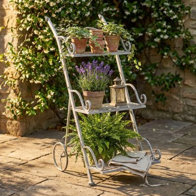 DORIAN - eatagere bianco ossidato