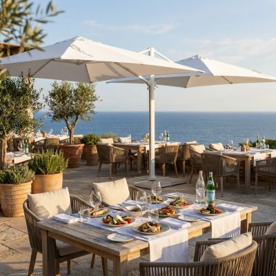 DA VINCI - ombrellone doppio da giardino