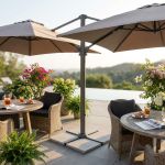 DA VINCI - ombrellone doppio da giardino