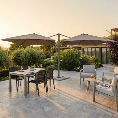 DA VINCI - ombrellone doppio da giardino