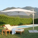 TESLA - ombrellone da giardino decentrato con led 3 x 4