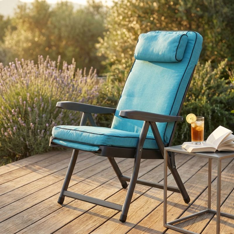 HARPER - poltrona sdraio relax reclinabile con poggiapiedi scorrevole