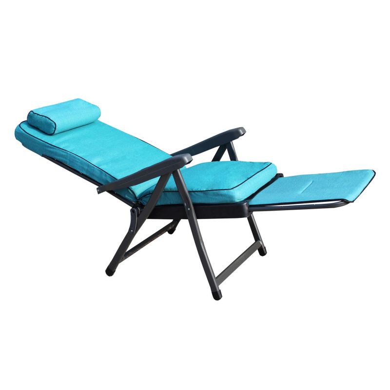 HARPER - poltrona sdraio relax reclinabile con poggiapiedi scorrevole