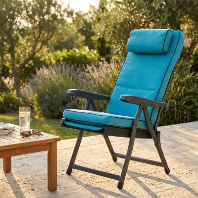 HARPER - poltrona sdraio relax reclinabile con poggiapiedi scorrevole