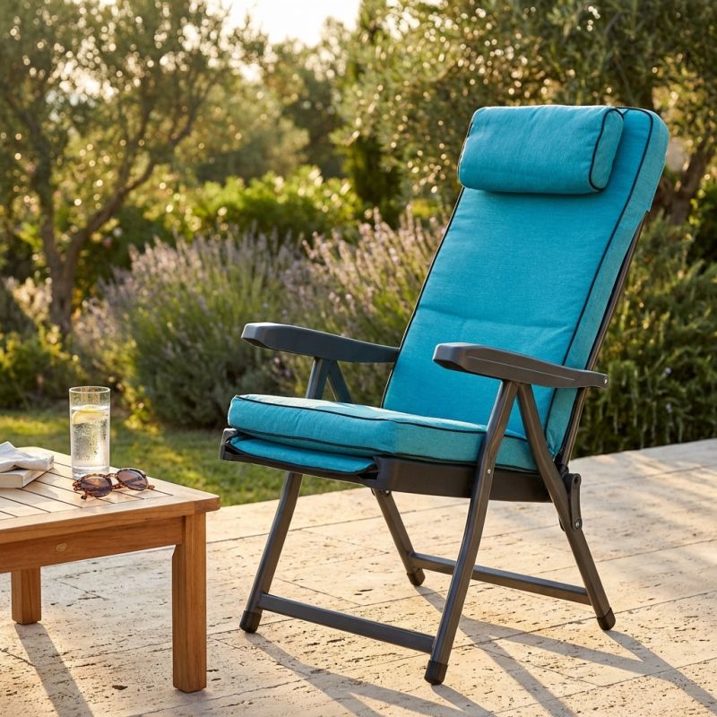 HARPER - poltrona sdraio relax reclinabile con poggiapiedi scorrevole