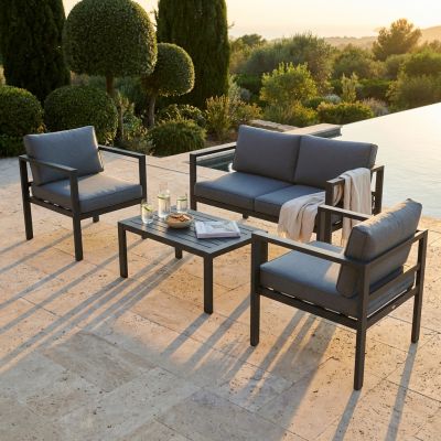 AULUS - salotto da giardino in alluminio 4 posti