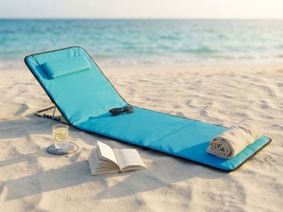 JORMI - materassino pieghevole con schienale e cuscino