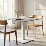 ALANA - Base per tavolo a colonna cm 50 x 50 x 72 h