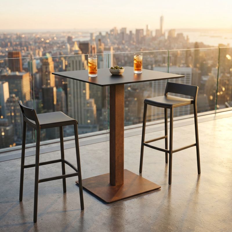 ALANA - Base per tavolo a colonna cm 50 x 50 x 105 h