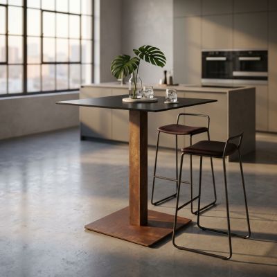 ALANA - Base per tavolo a colonna cm 50 x 50 x 105 h