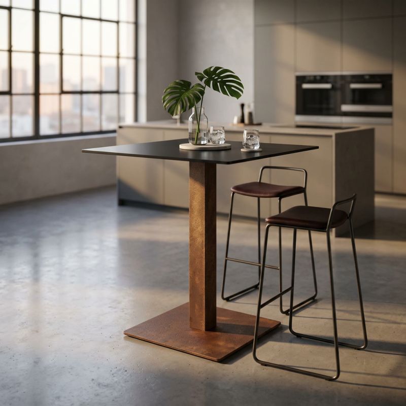 ALANA - Base per tavolo a colonna cm 50 x 50 x 105 h