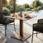 ALANA - Base per tavolo a colonna cm 50 x 50 x 72 h