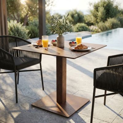 ALANA - Base per tavolo a colonna cm 50 x 50 x 72 h