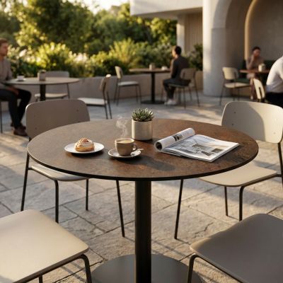 ANNE - piano per tavolo Ø 70 cm sp. 10 mm