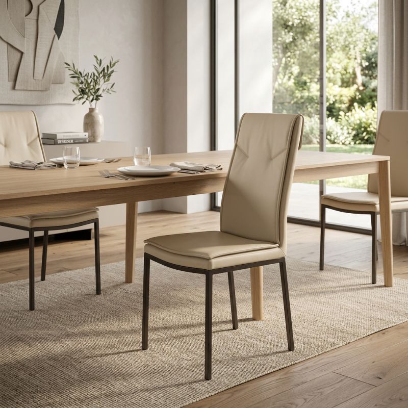 CHANTELLE - sedia in ecopelle