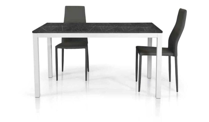 FLICK - tavolo effetto marmo allungabile 110 x 70