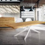 GREGO - tavolo in rovere moderno 90 x 160