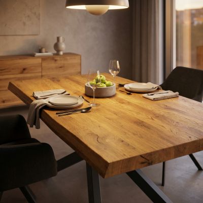 GREGO - tavolo in rovere moderno 90 x 160