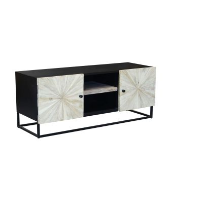 SPIRAL - porta tv legno e ferro