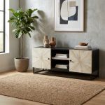 SPIRAL - porta tv legno e ferro