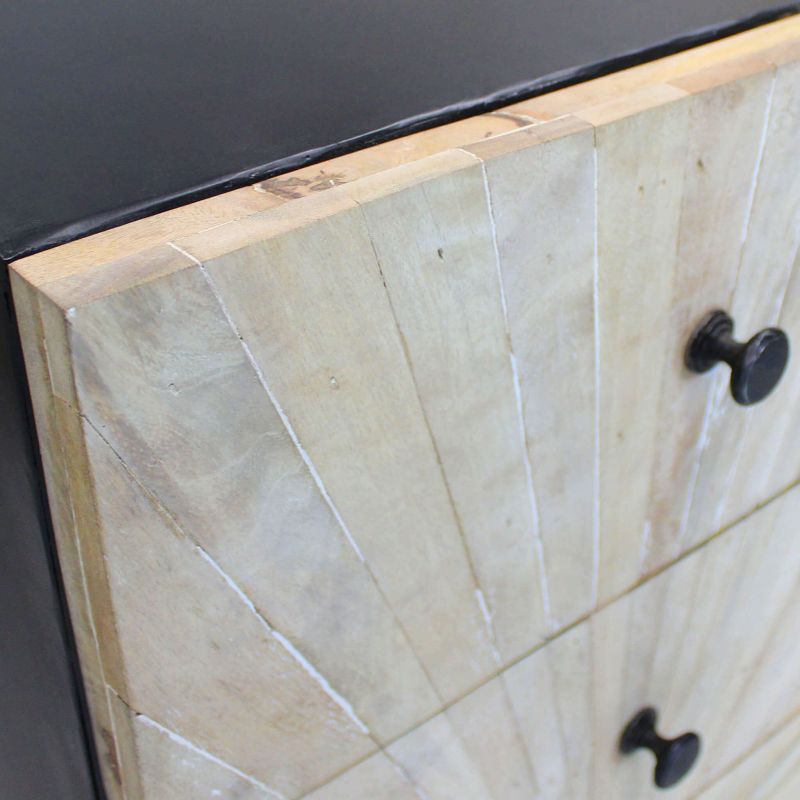 SPIRAL - cassettiera 5 cassetti legno e ferro