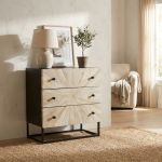 SPIRAL - cassettiera 3 cassetti legno e ferro