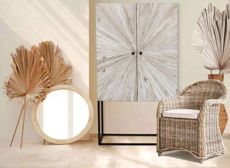 SPIRAL - dispensa 4 ante legno e ferro