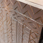 MANTRA - madia con decoro 4 ante legno e ferro