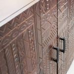 MANTRA - madia con decoro 4 ante legno e ferro