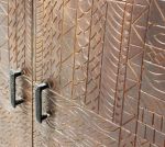 MANTRA - madia con decoro 3 ante legno e ferro