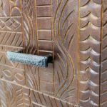 MANTRA - porta tv con decoro 4 ante legno e ferro