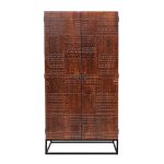 MANTRA - armadio con decoro 2 ante legno e ferro