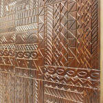 MANTRA - armadio con decoro 2 ante legno e ferro