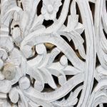 OHM - comò con decoro 2 ante legno e ferro