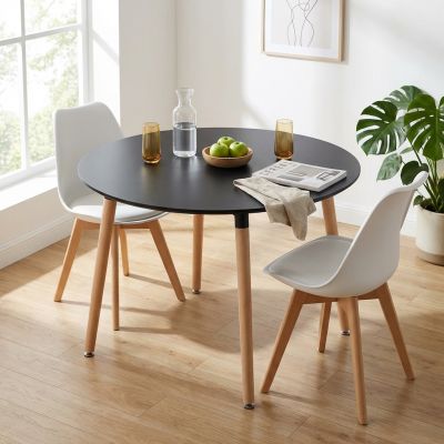 THOMAS - tavolo da pranzo scandinavo rotondo