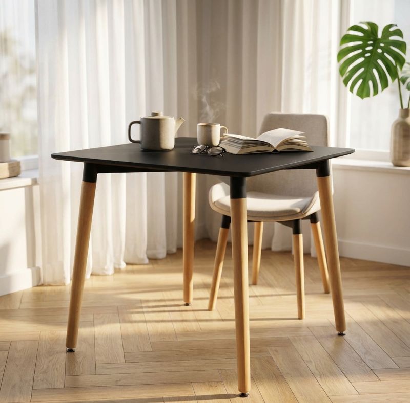 THOMAS - tavolo da pranzo scandinavo quadrato