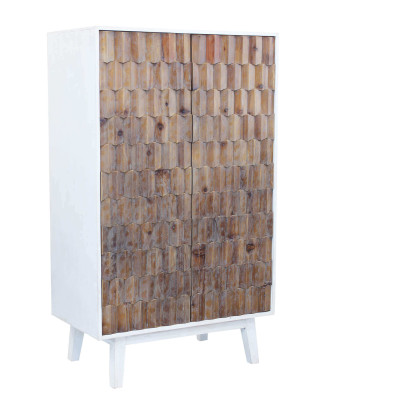 MATRIX - armadio a due ante con decoro in legno