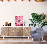 MATRIX - madia moderna con decoro in legno