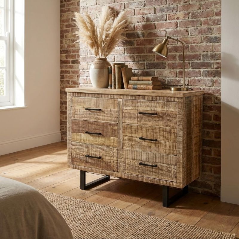 FAMAS - cassettiera con sei cassetti in legno