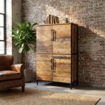RUNE - credenza moderna in legno con quattro ante