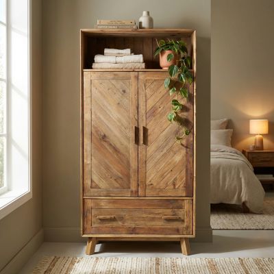 PINUS - armadio due ante in pino riciclato