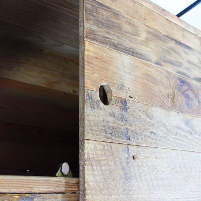 PINUS BLACK - credenza in pino riciclato