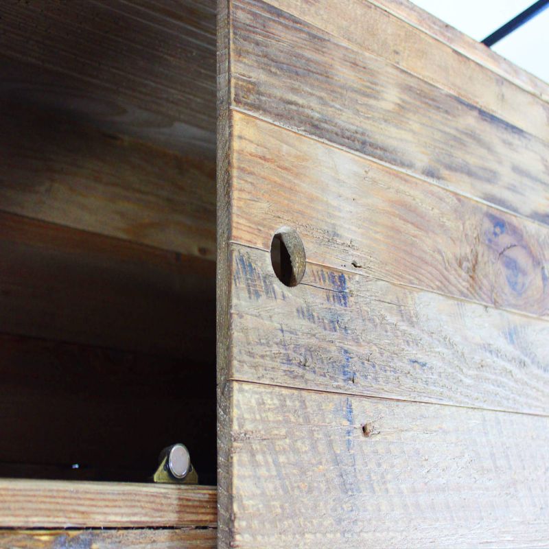 PINUS BLACK - credenza in pino riciclato