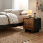 PINUS BLACK - comodino in pino riciclato