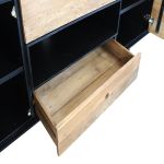 PINUS BLACK - porta tv in pino riciclato