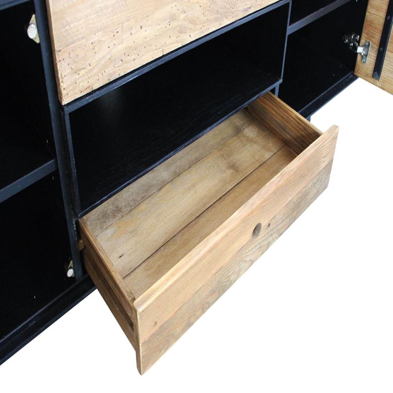PINUS BLACK - porta tv in pino riciclato