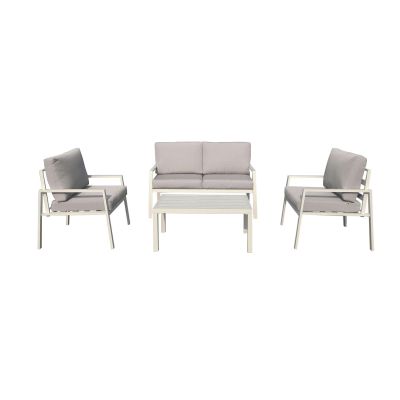 LUCIUS - salotto da giardino in alluminio e poliestere