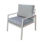 LUCIUS - salotto da giardino in alluminio e poliestere